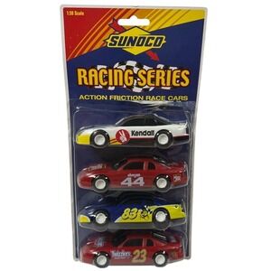 Sunoco Racing Series Action Friction Cars 4-Pack Slim Jim Twizzlers Vintage‎ New